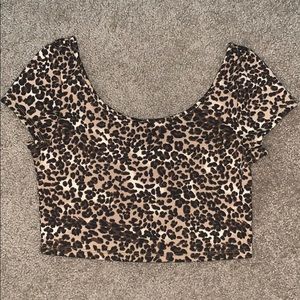 Leopard Crop Top